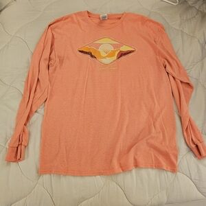 Orange Grand Canyon Long Sleeve Tee Shirt